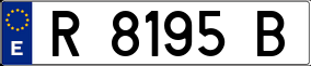 Trailer License Plate